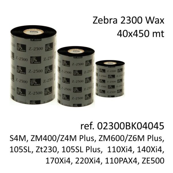 ribbon zebra 02300BK04045