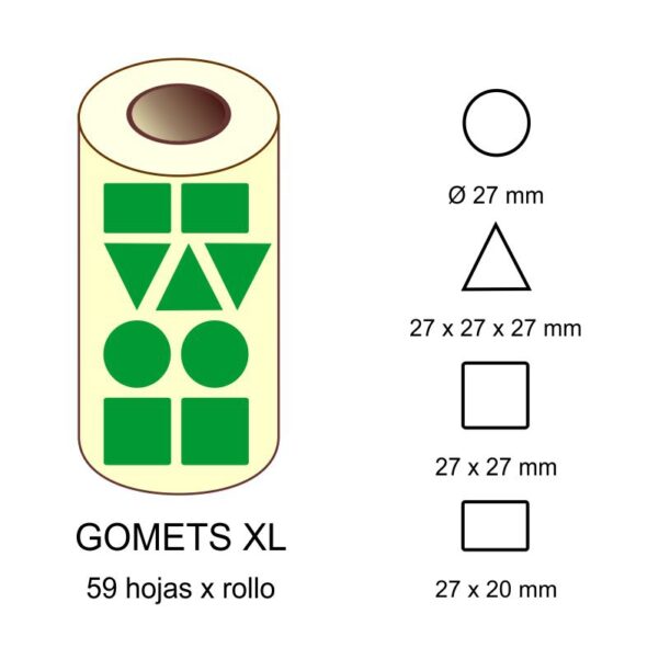 GOMETS XL EN ESTUCHE: verde