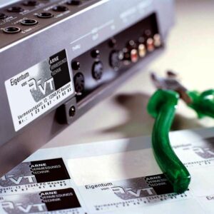 Ideales para identificar PC, aparatos electrónicos, máquinas y bienes.